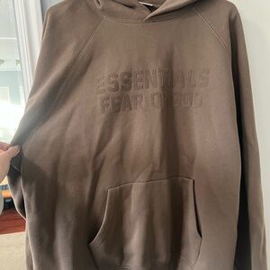 Fear of God Essentials Brown Hoodie
